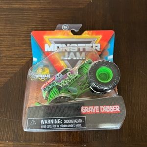 Monster Jam Purple & Green Grave Digger Monster Truck with Wheelie Bar